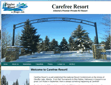 Tablet Screenshot of carefreeresort.com